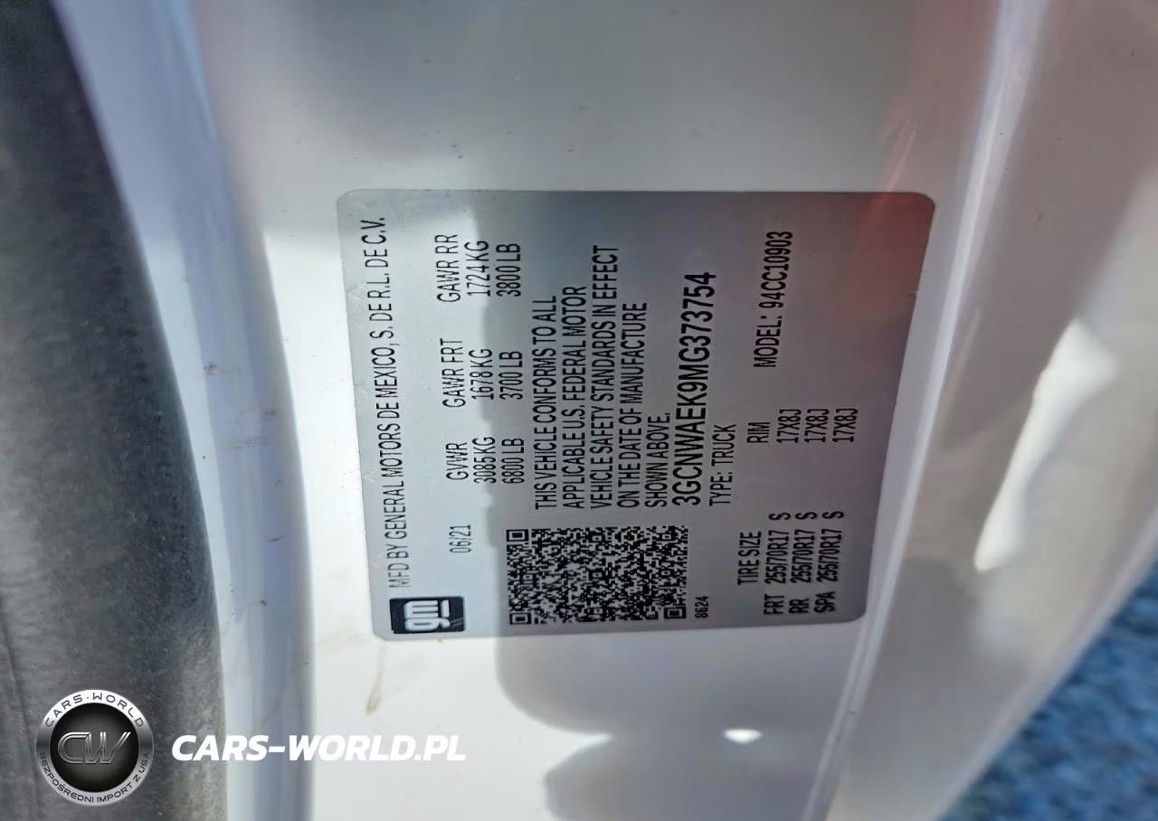 2021 Chevrolet Silverado C1500 VIN:3GCNWAEK9MG373754 - 12