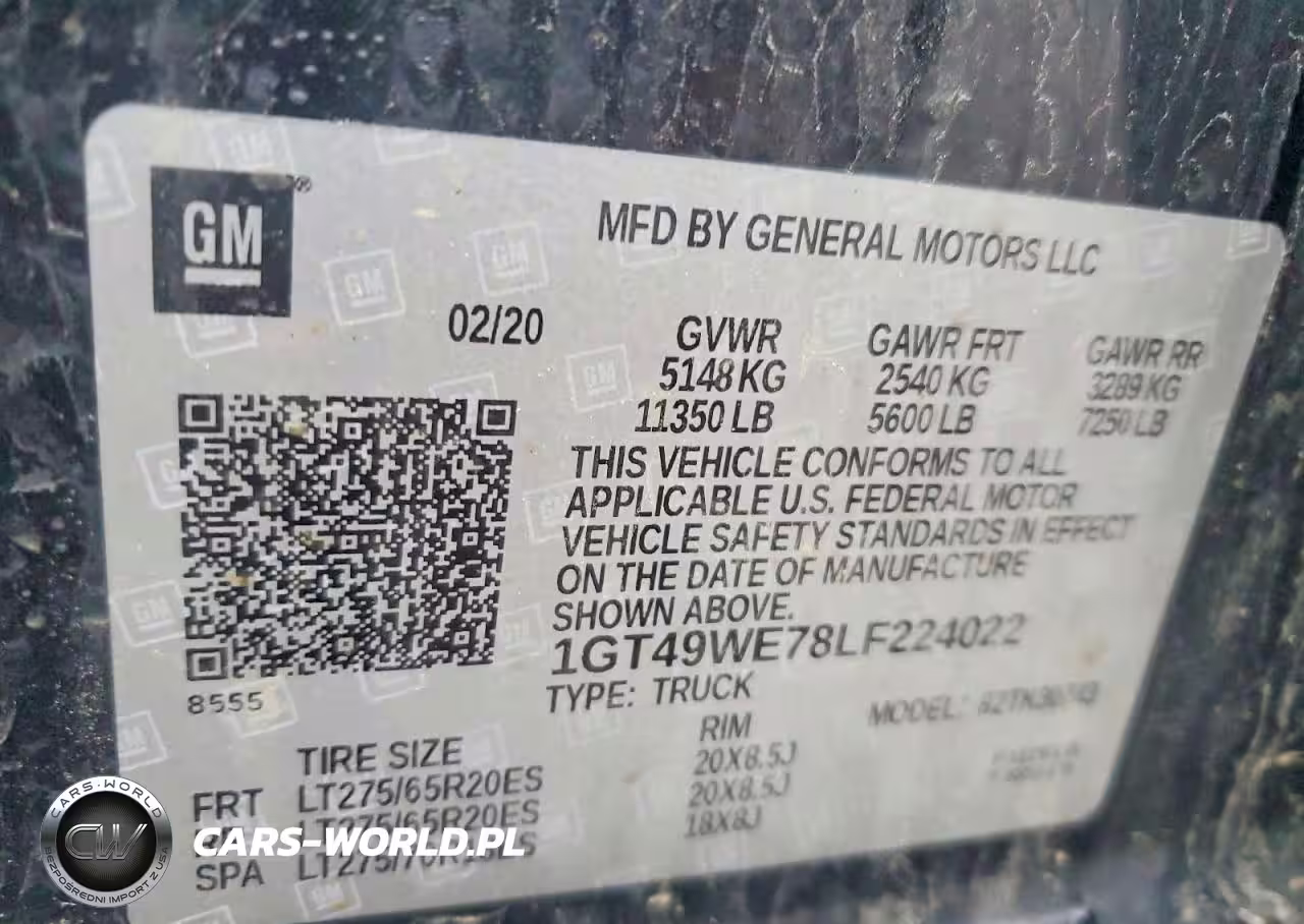 2020 GMC Sierra K3500 Denali VIN:1GT49WE78LF224022 - 13