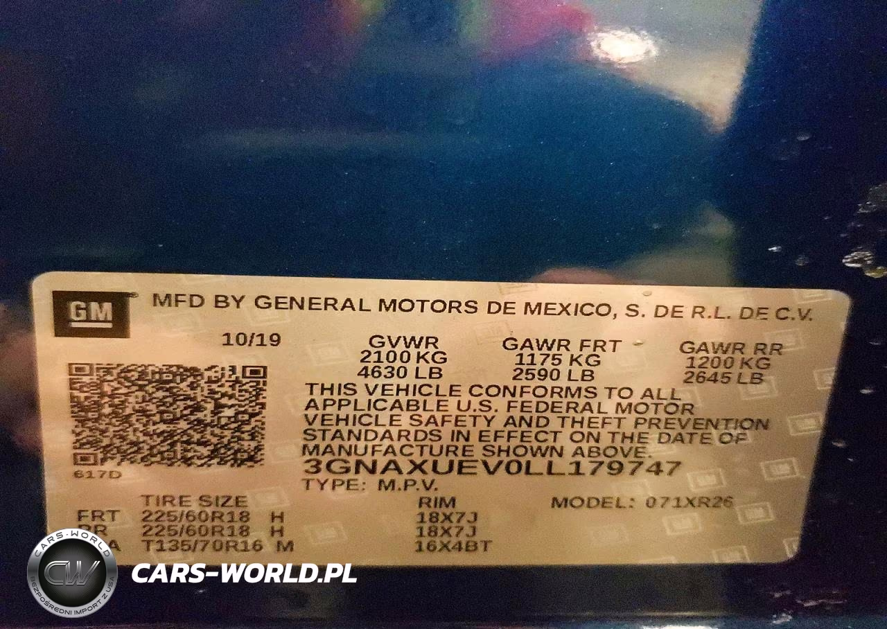 2020 Chevrolet Equinox Lt VIN:3GNAXUEV0LL179747 - 13