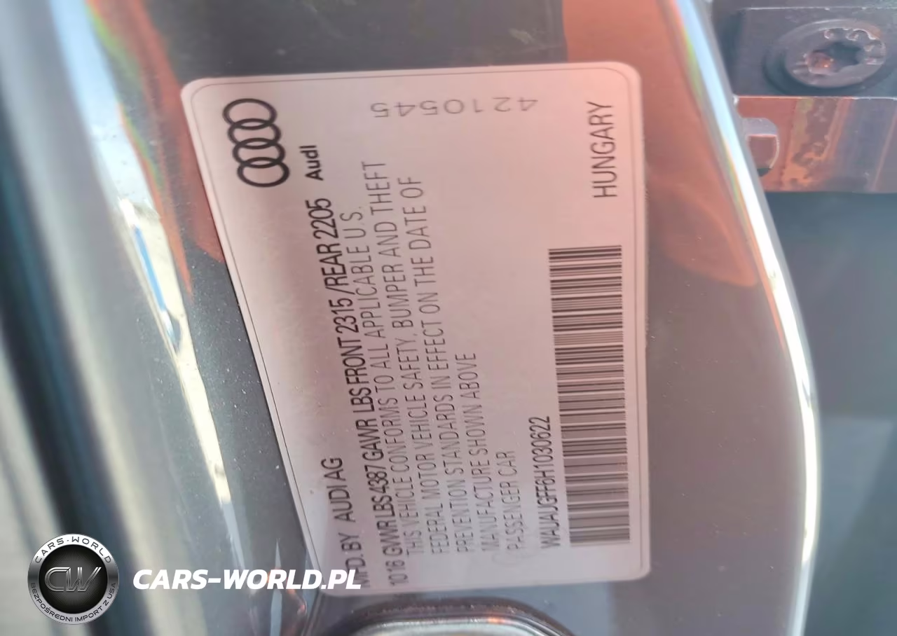 2017 Audi A3 Premium VIN:WAUAUGFF6H1030622 - 12