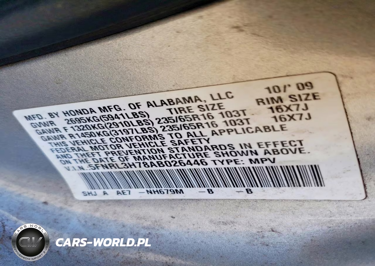 2010 Honda Odyssey Exl VIN:5FNRL3H78AB026446 - 13