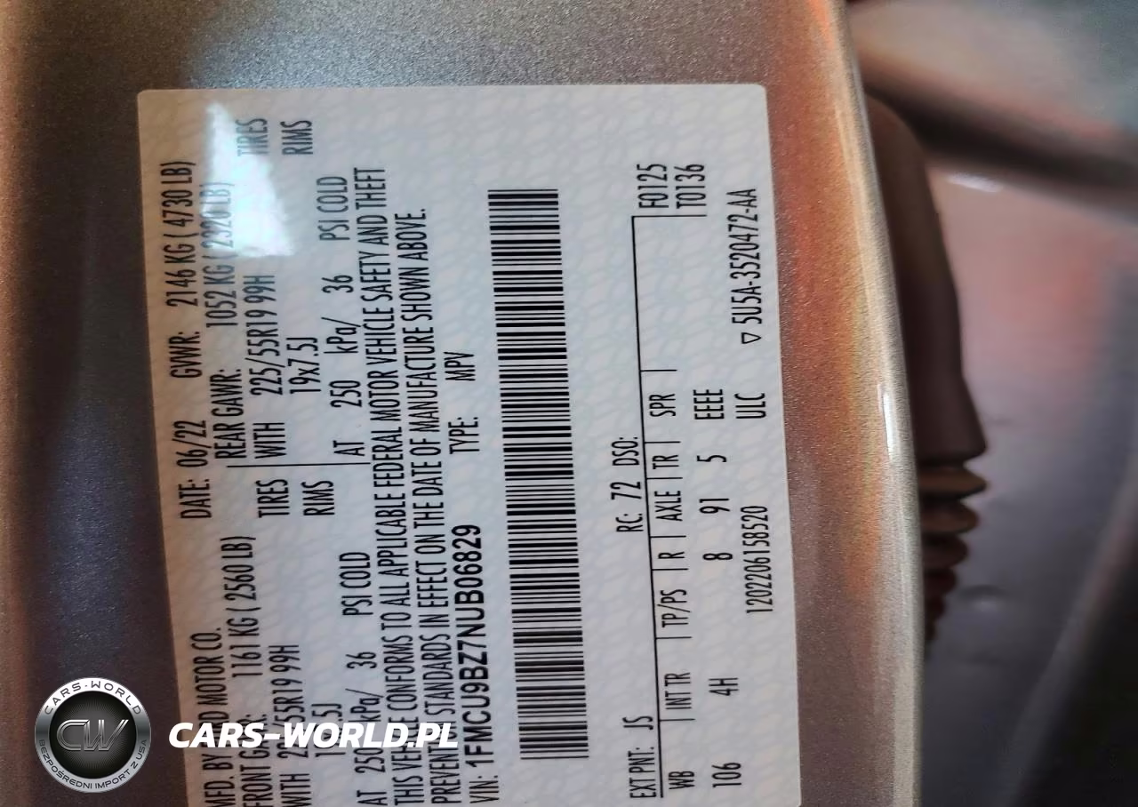 2022 Ford Escape Se VIN:1FMCU9BZ7NUB06829 - 13