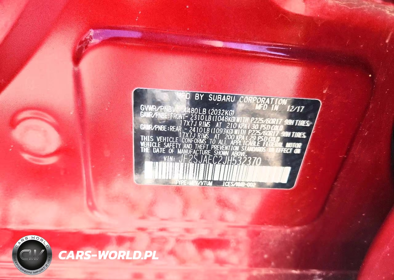 2018 Subaru Forester 2.5I Premium VIN:JF2SJAEC2JH532370 - 14