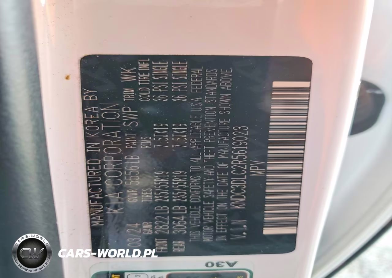 2024 Kia Ev6 Wind VIN:KNDC3DLC2R5619023 - 12