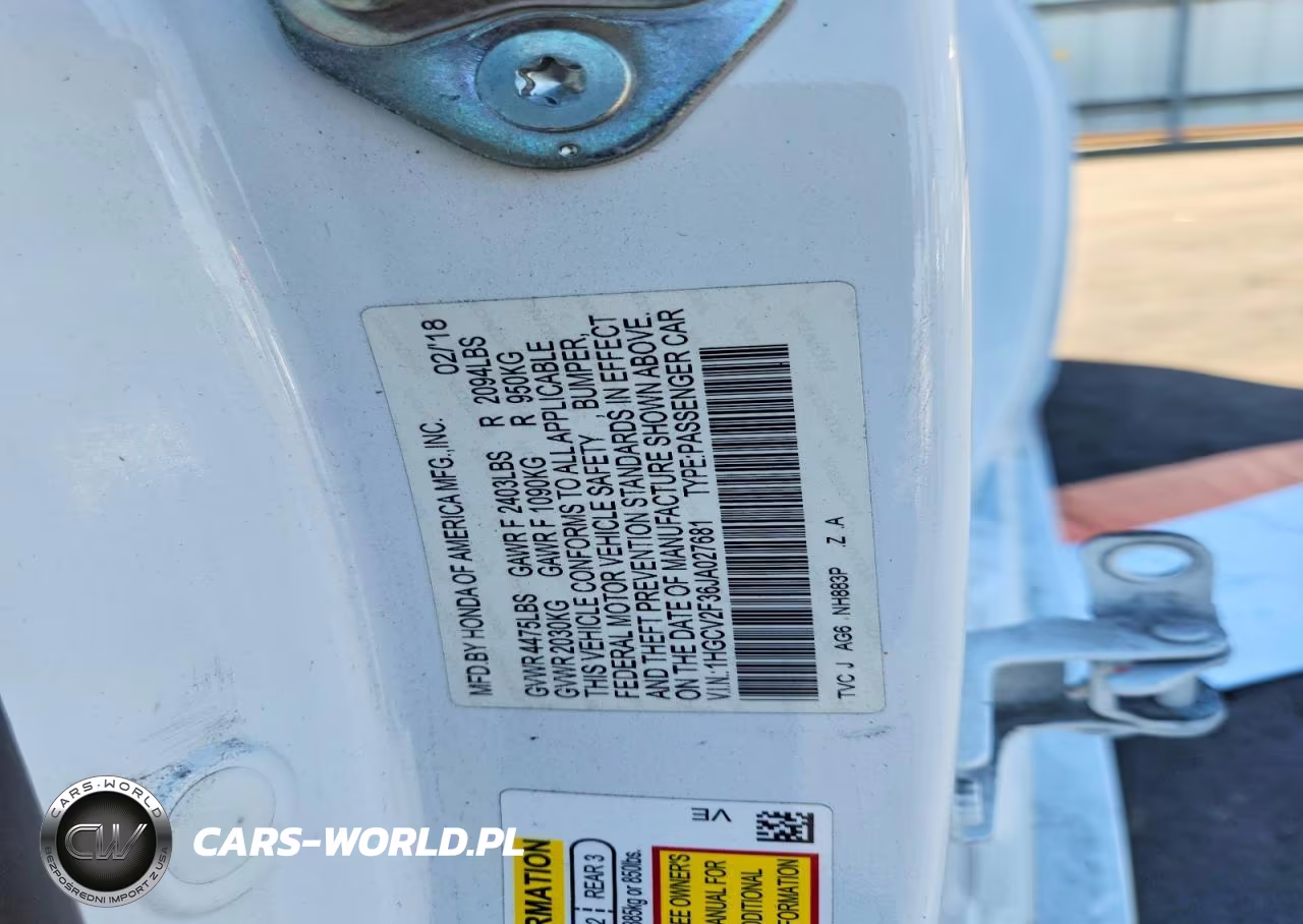 2018 Honda Accord Sport VIN:1HGCV2F36JA027681 - 12