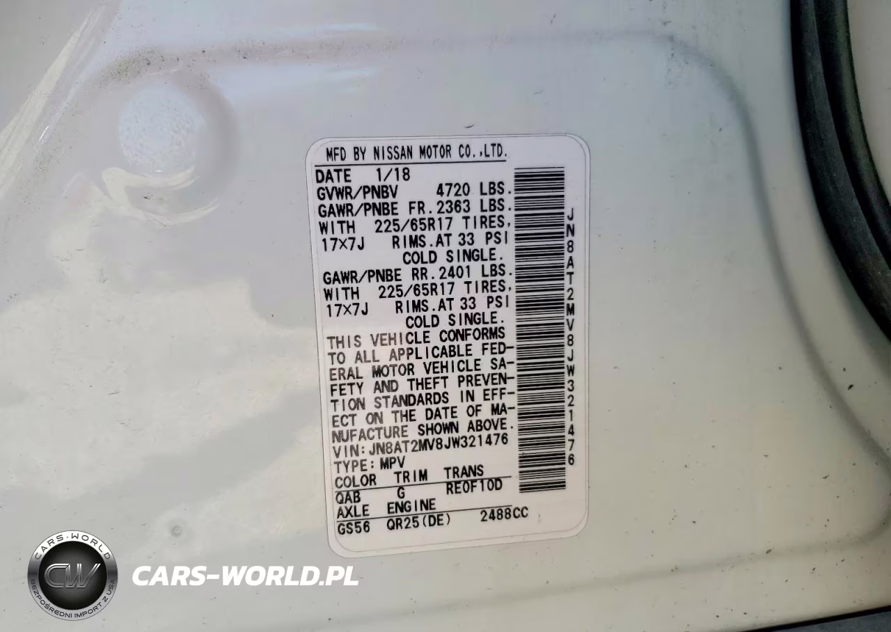2018 Nissan Rogue Sv VIN:JN8AT2MV8JW321476 - 13