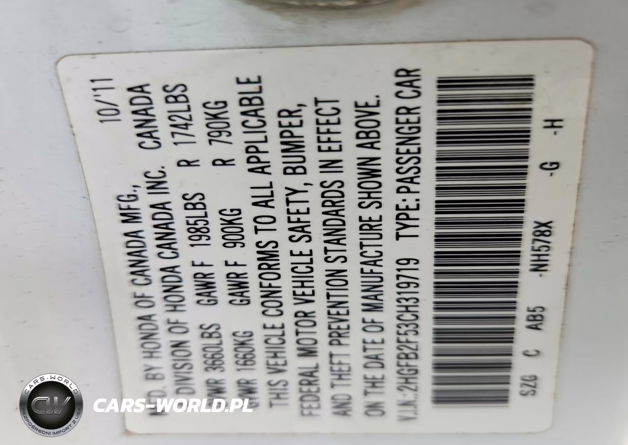 2012 Honda Civic Lx VIN:2HGFB2F53CH319719 - 13