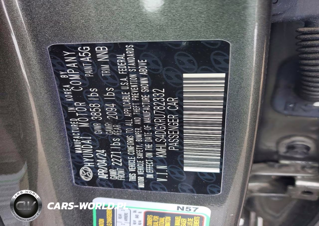 2024 Hyundai Elantra Sel VIN:KMHLS4DGXRU782332 - 13