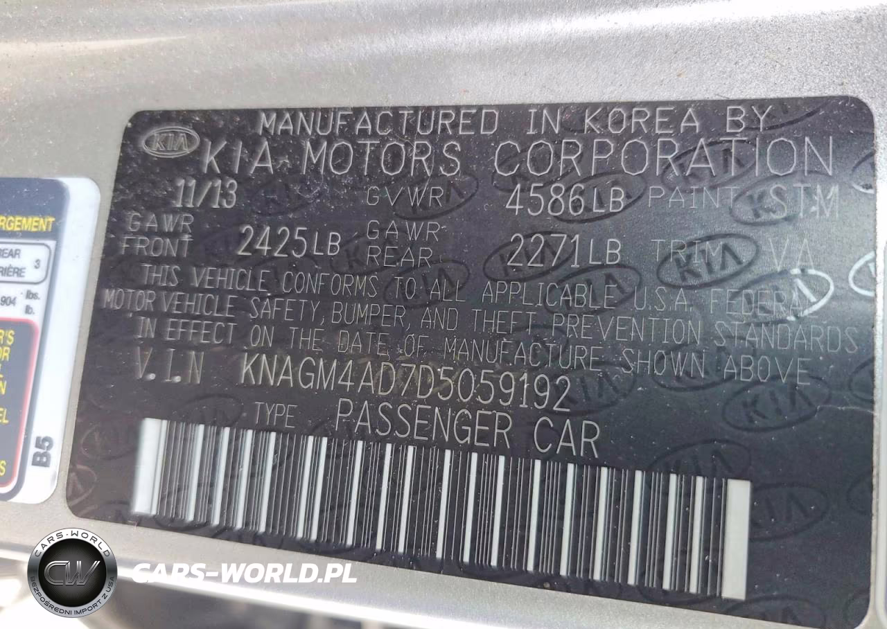 2013 Kia Optima Hybrid Ex VIN:KNAGM4AD7D5059192 - 12