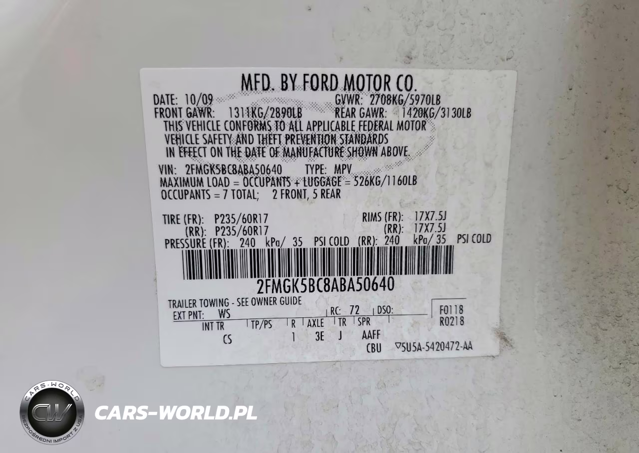 2010 Ford Flex Se VIN:2FMGK5BC8ABA50640 - 12