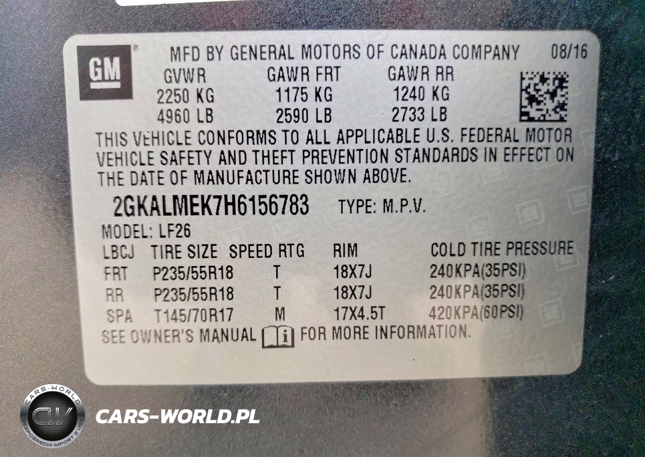 2017 GMC Terrain Sle VIN:2GKALMEK7H6156783 - 14