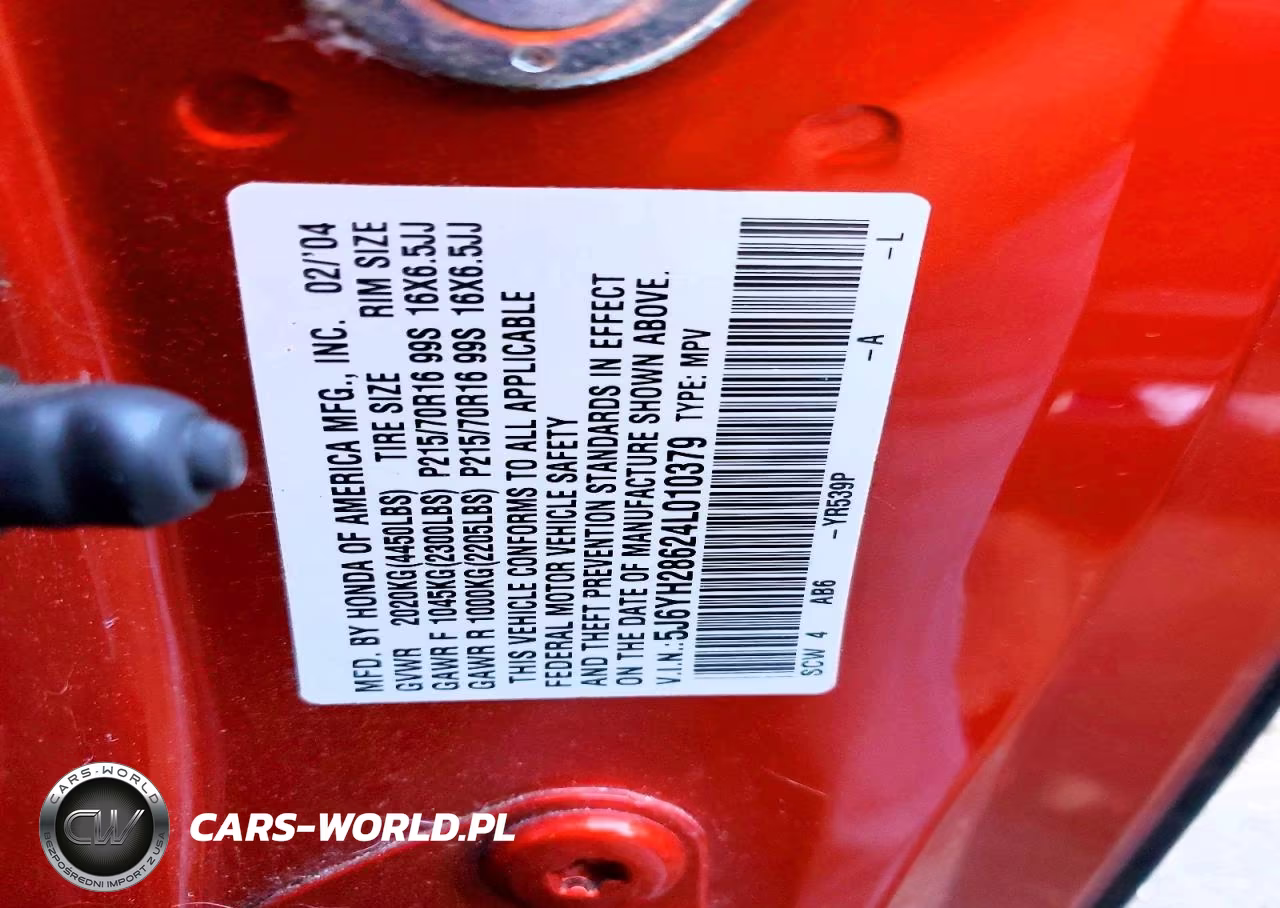 2004 Honda Element Ex VIN:5J6YH28624L010379 - 13