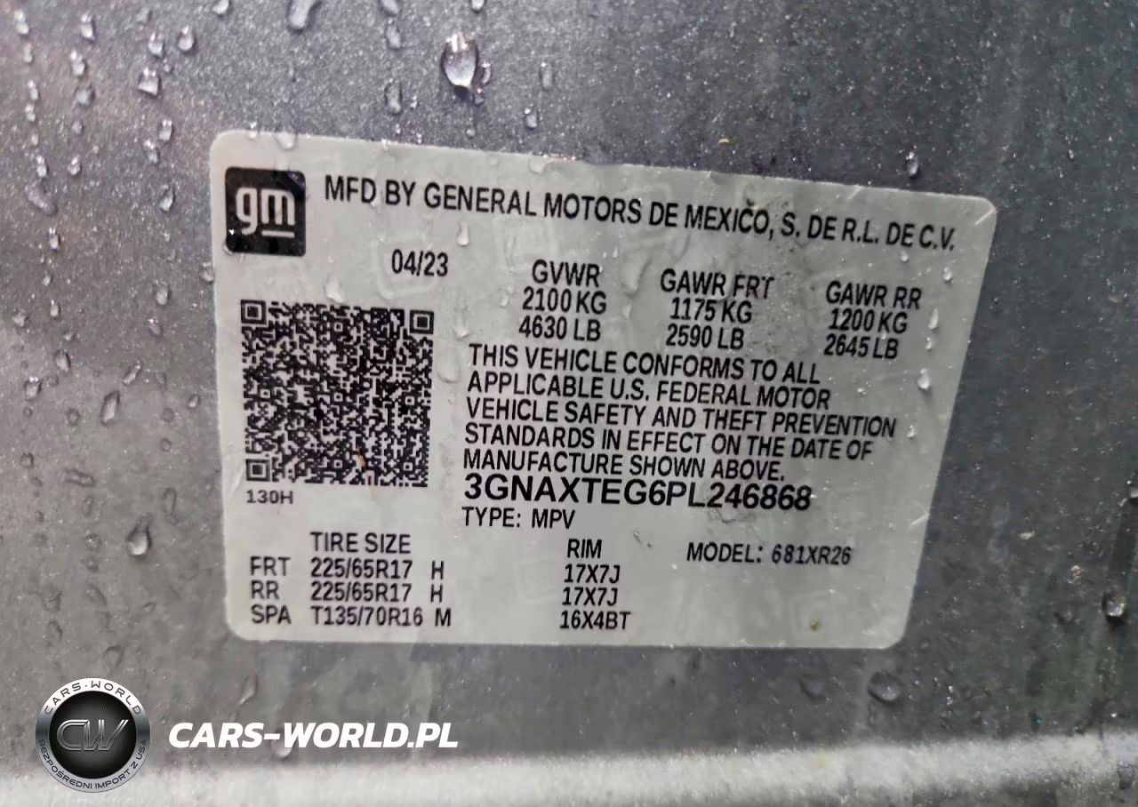 2023 Chevrolet Equinox Lt VIN:3GNAXTEG6PL246868 - 13