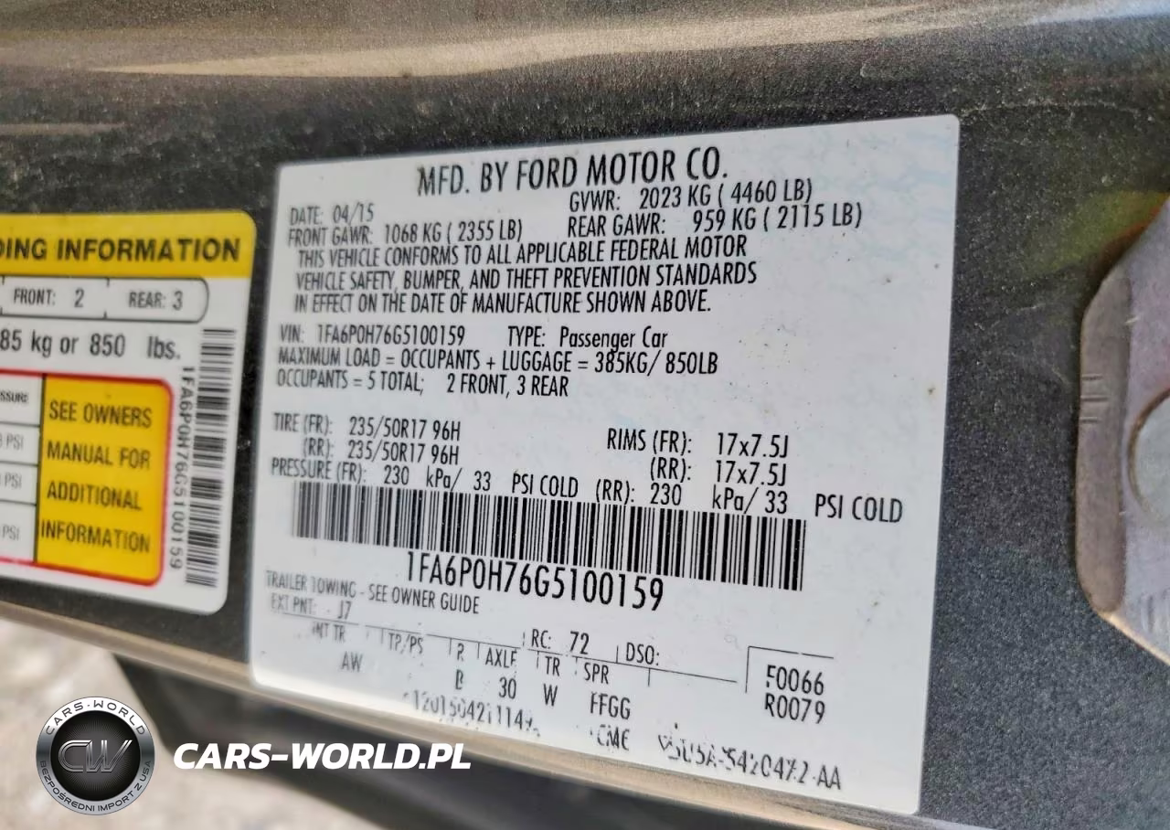 2016 Ford Fusion Se VIN:1FA6P0H76G5100159 - 13