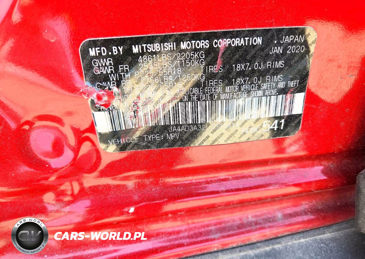 2020 Mitsubishi Outlander Se VIN:JA4AD3A32LZ031814 - 14