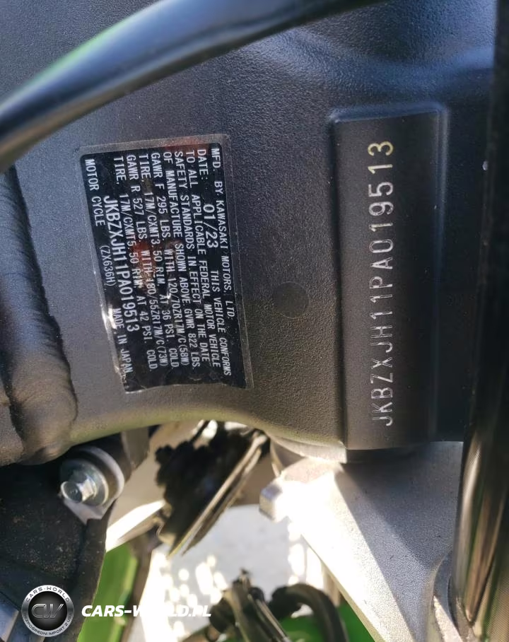 2023 Kawasaki Zx636 K VIN:JKBZXJH11PA019513 - 9