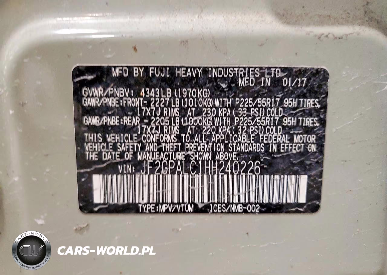 2017 Subaru Crosstrek Limited VIN:JF2GPALC1HH240226 - 13