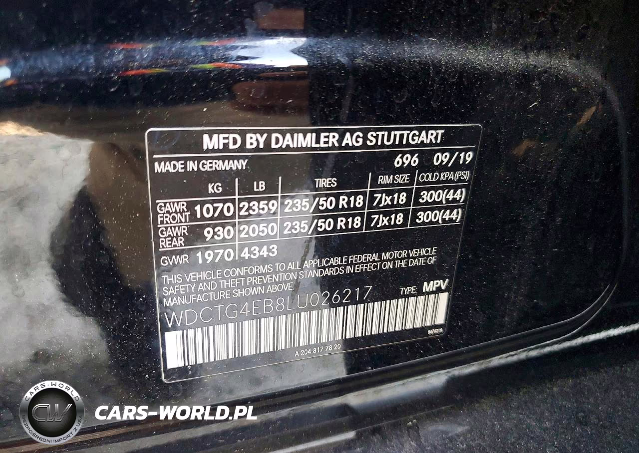 2020 Mercedes-Benz Gla 250 VIN:WDCTG4EB8LU026217 - 13