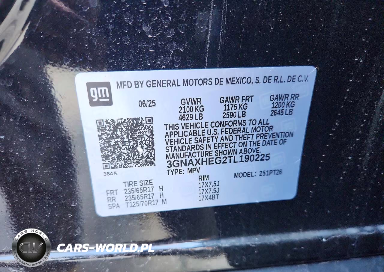 2026 Chevrolet Equinox Lt VIN:3GNAXHEG2TL190225 - 13
