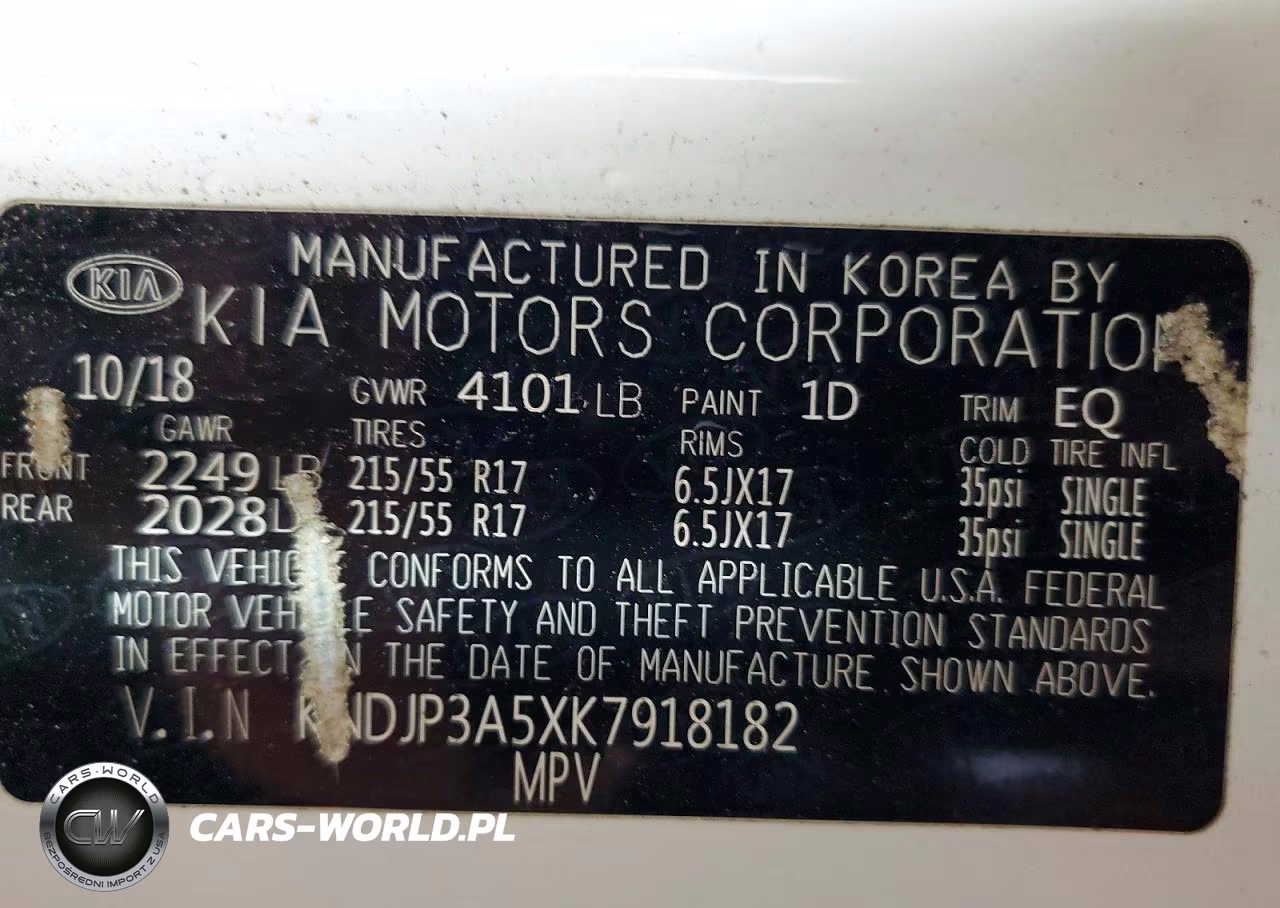 2019 Kia Soul + VIN:KNDJP3A5XK7918182 - 12