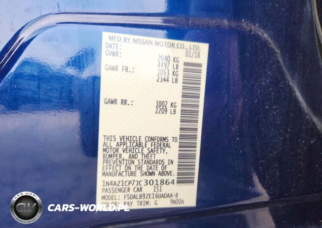 2018 Nissan Leaf S VIN:1N4AZ1CP7JC301864 - 12