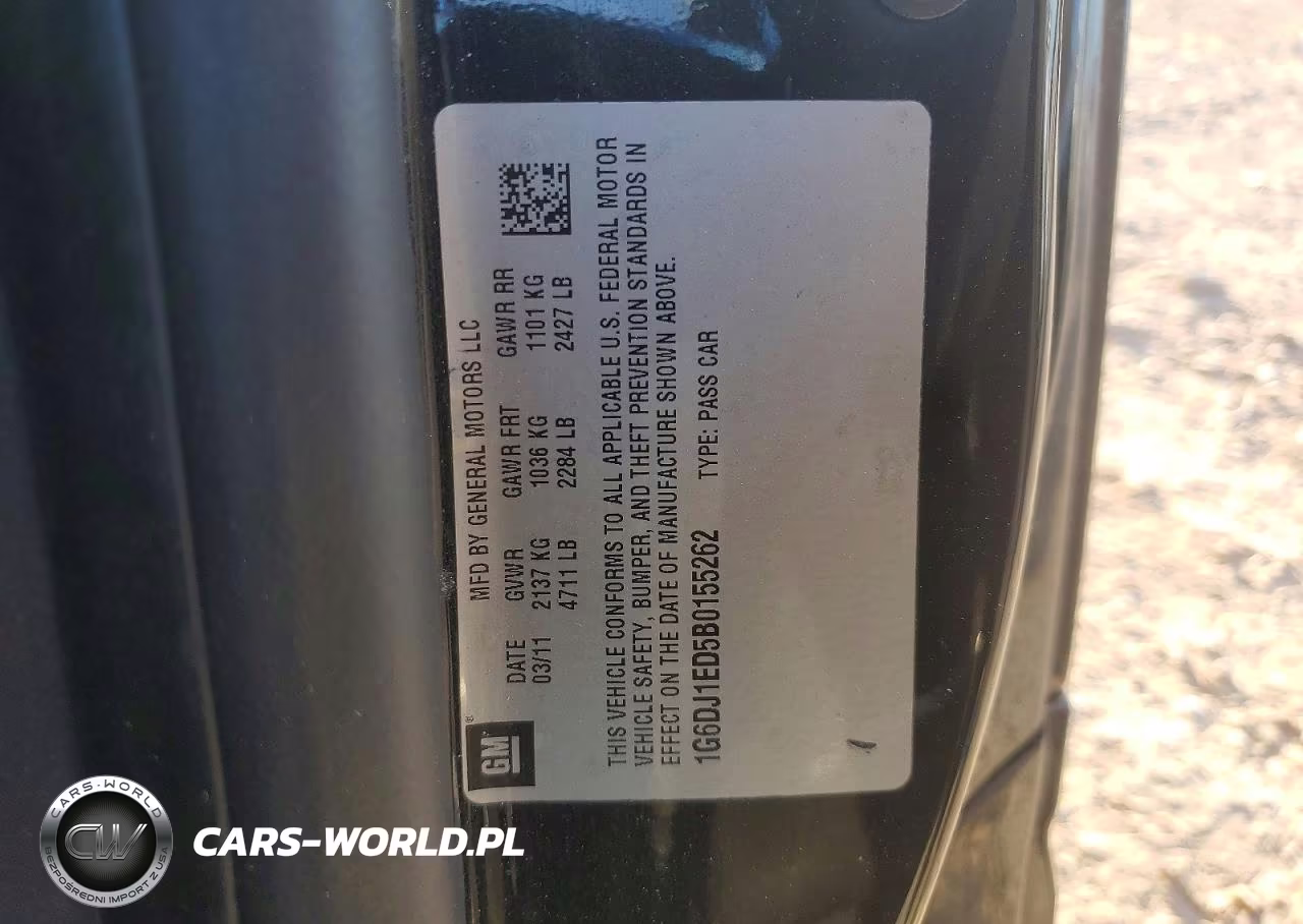 2011 Cadillac Cts Performance Collection VIN:1G6DJ1ED5B0155262 - 12