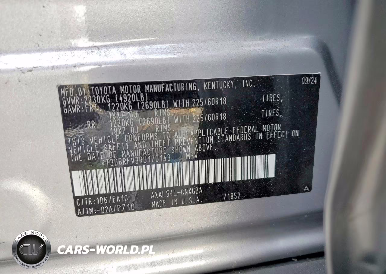 2024 Toyota Rav4 Hybrid Limited VIN:4T3D6RFV3RU170143 - 13