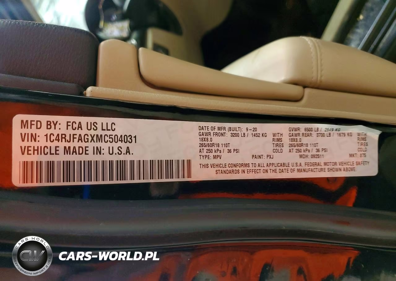 2021 Jeep Grand Cherokee Laredo VIN:1C4RJFAGXMC504031 - 14