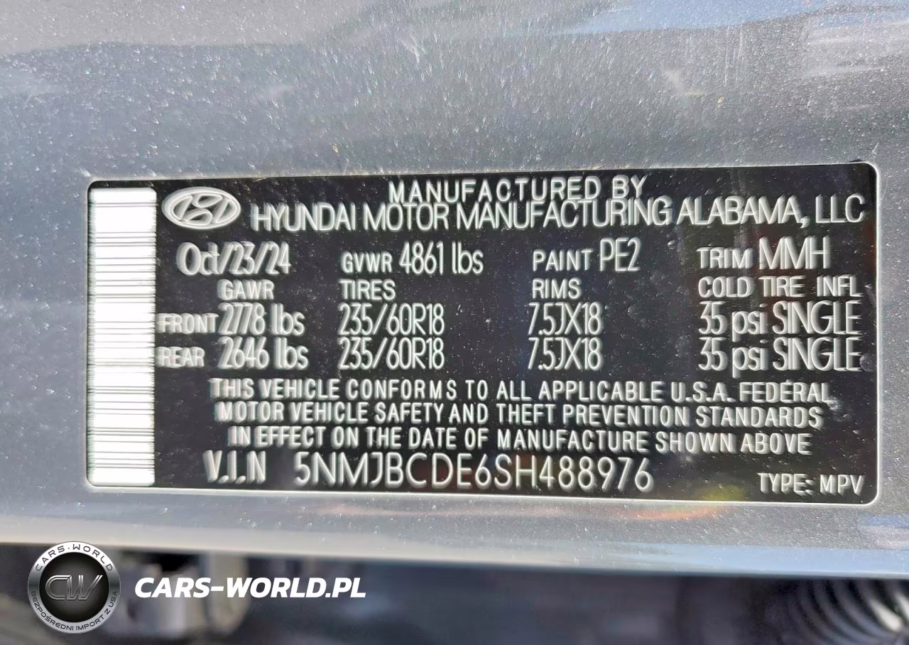 2025 Hyundai Tucson Sel VIN:5NMJBCDE6SH488976 - 13