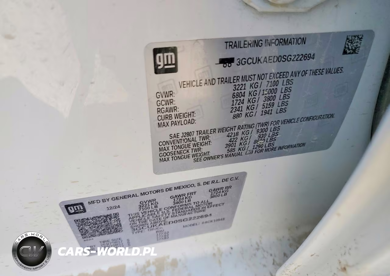 2025 Chevrolet Silverado K1500 VIN:3GCUKAED0SG222694 - 12