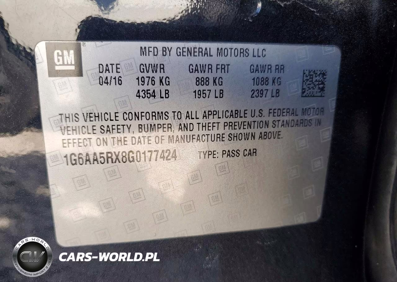2016 Cadillac Ats VIN:1G6AA5RX8G0177424 - 12