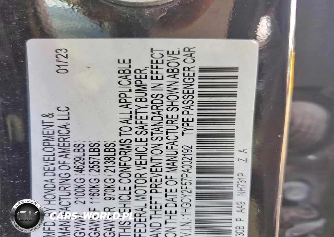 2023 Honda Accord Hybrid Sport VIN:1HGCY2F57PA002192 - 13