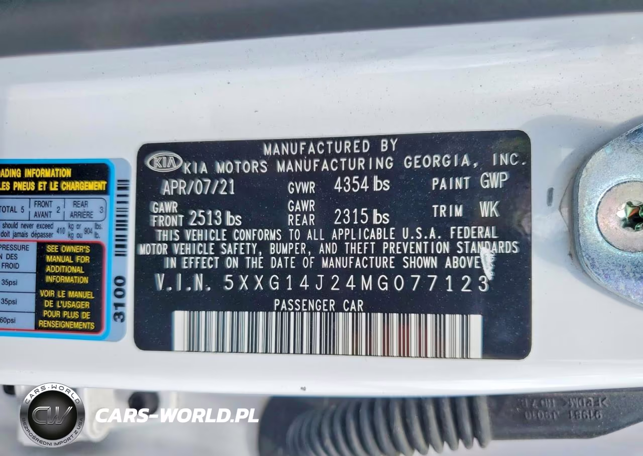 2021 Kia K5 Lxs VIN:5XXG14J24MG077123 - 13