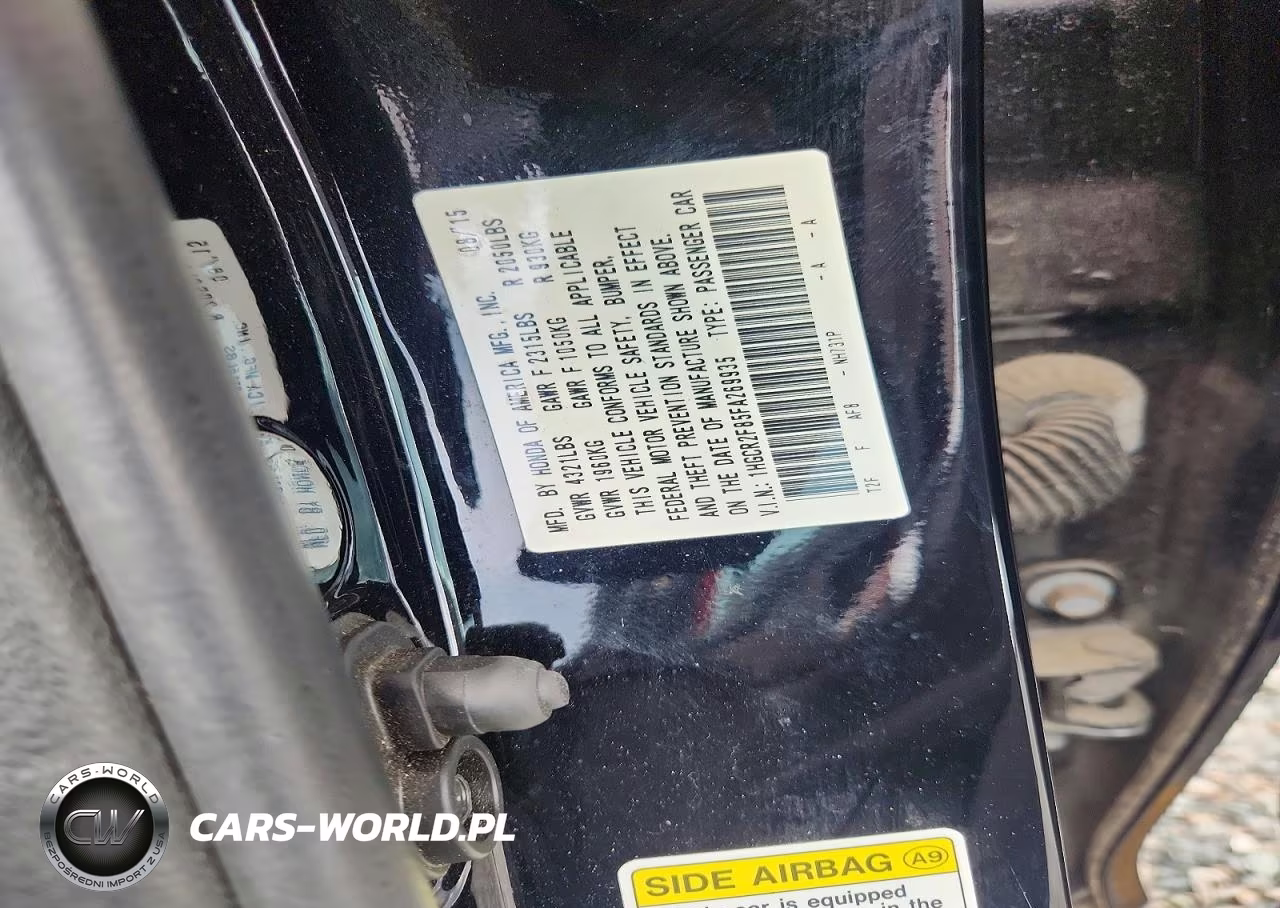 2015 Honda Accord Exl VIN:1HGCR2F85FA269935 - 12