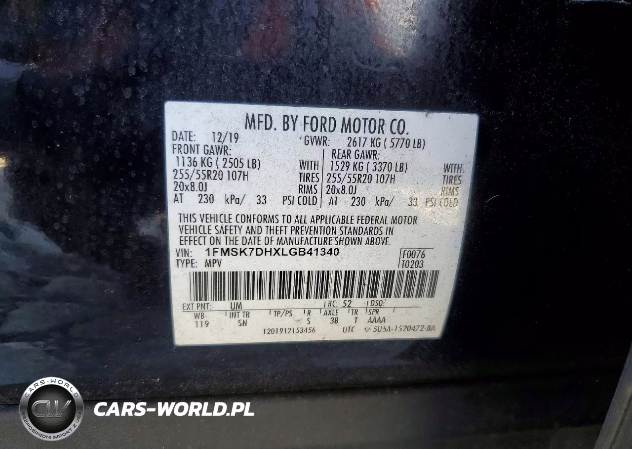 2020 Ford Explorer Xlt VIN:1FMSK7DHXLGB41340 - 13