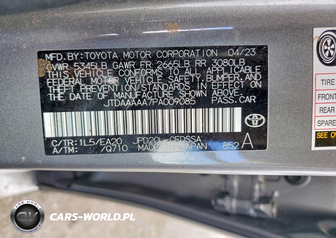 2023 Toyota Mirai Xle VIN:JTDAAAAA7PA009085 - 12