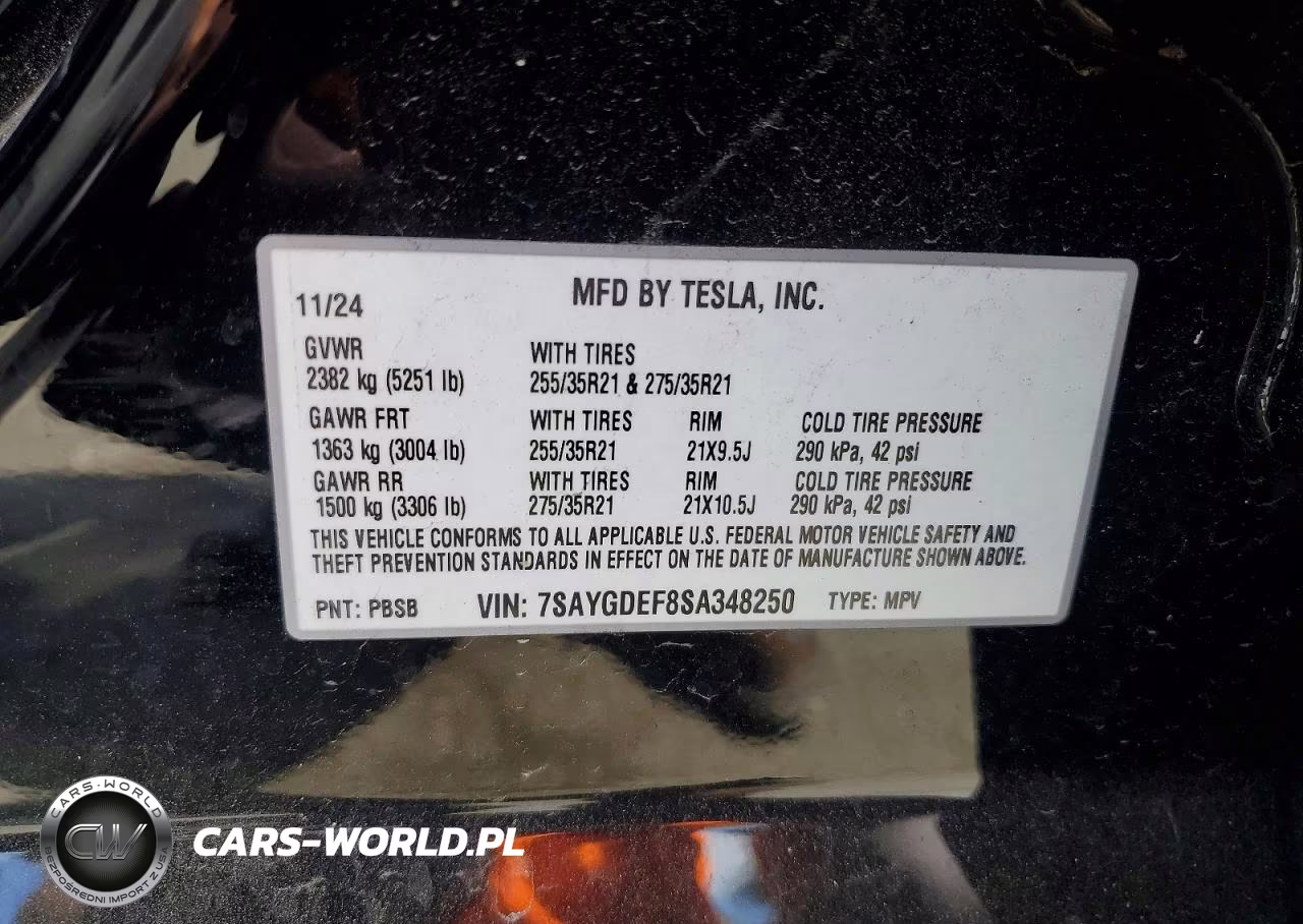 2025 Tesla Model Y VIN:7SAYGDEF8SA348250 - 12
