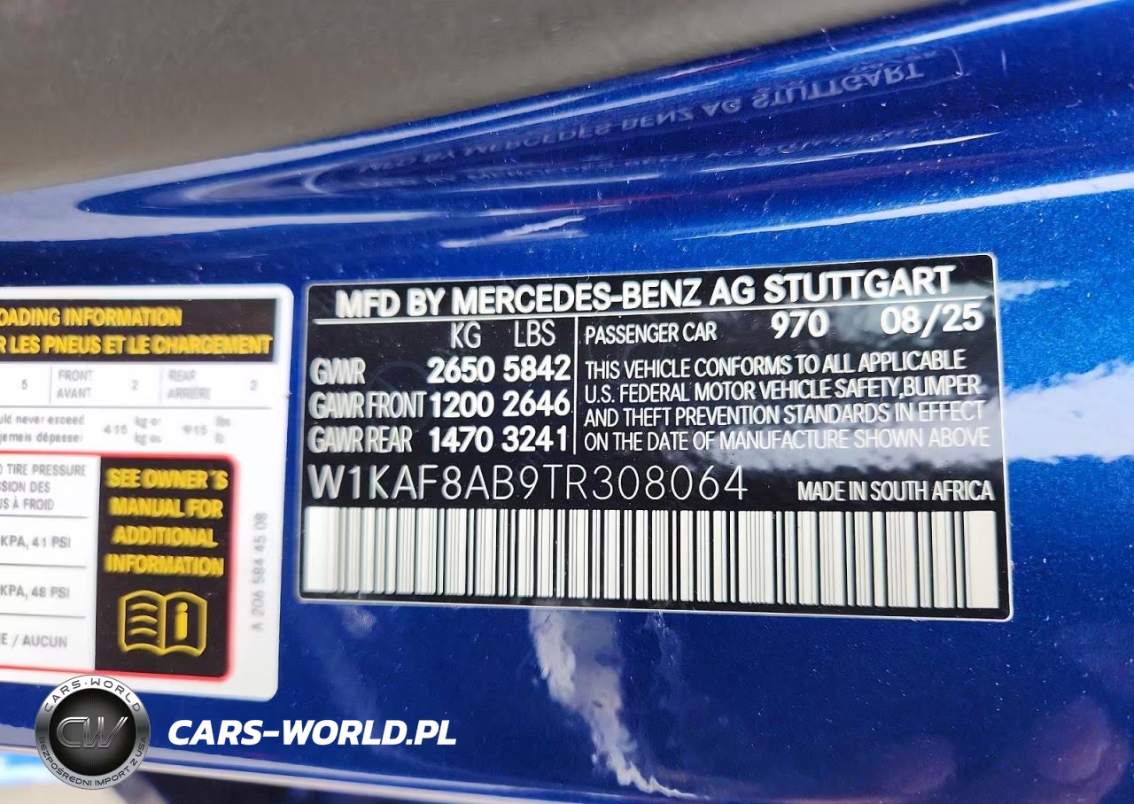 2026 Mercedes-Benz C 63 Amg S E Performance VIN:W1KAF8AB9TR308064 - 12