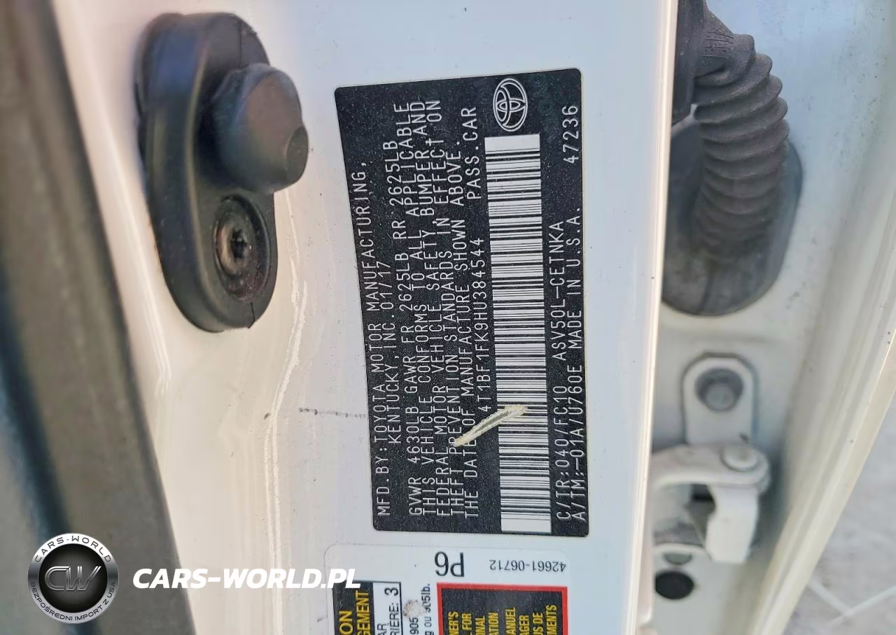 2017 Toyota Camry Le VIN:4T1BF1FK9HU384544 - 12