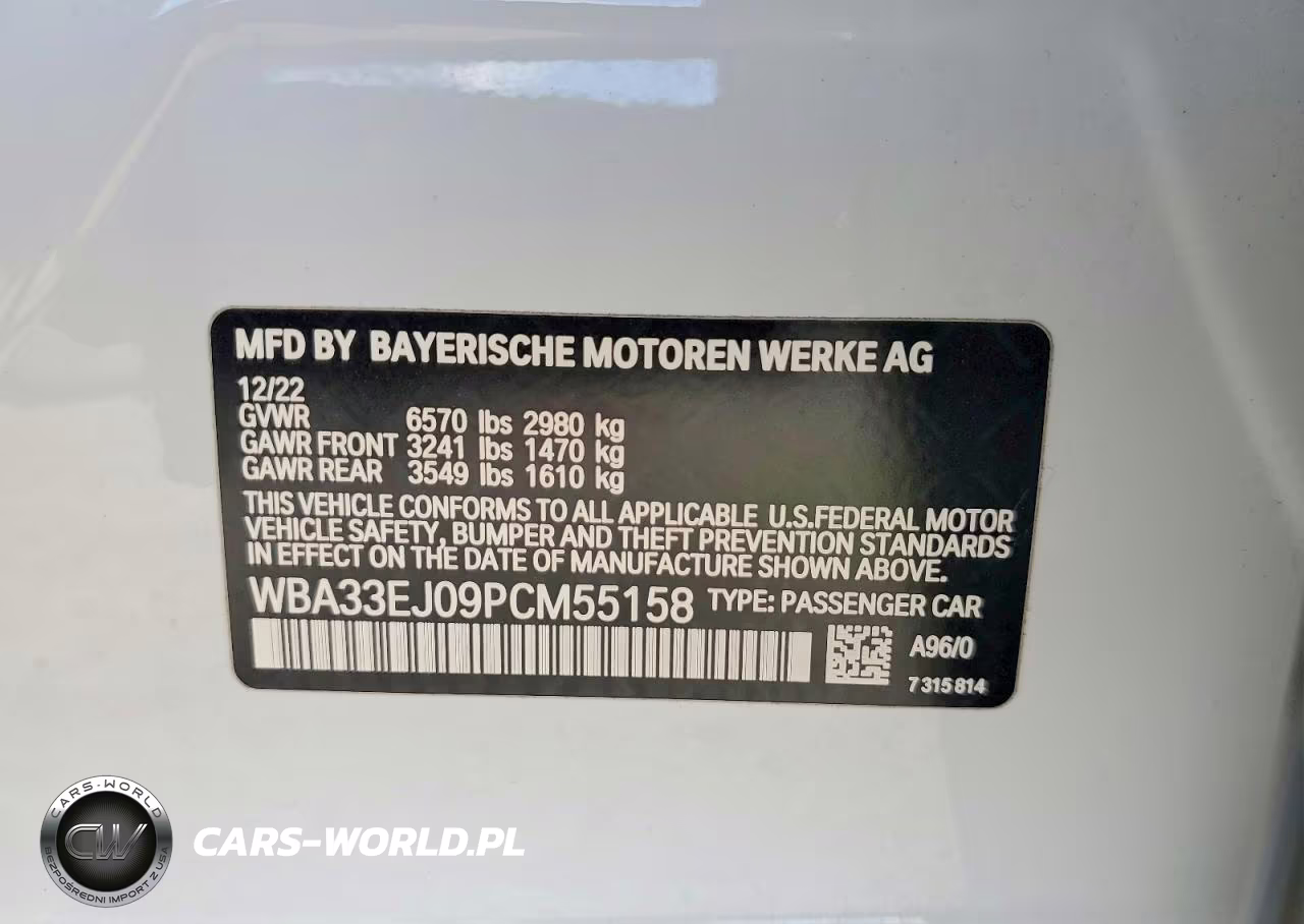 2023 BMW 760 Xi VIN:WBA33EJ09PCM55158 - 13