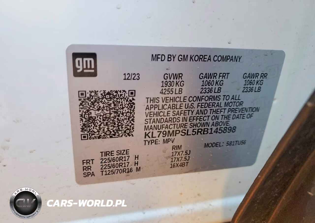 2024 Chevrolet Trailblazer Lt VIN:KL79MPSL5RB145898 - 14