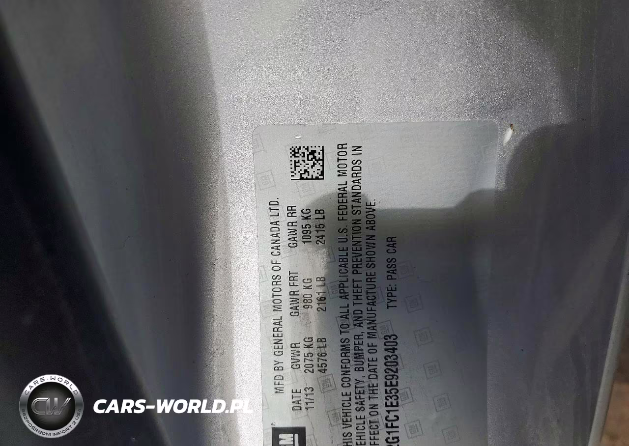 2014 Chevrolet Camaro Lt1 VIN:2G1FC1E35E9203403 - 13