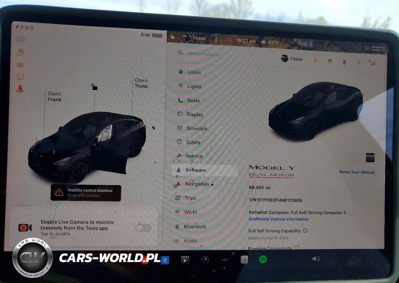 2021 Tesla Model Y VIN:5YJYGDEF4MF215858 - 9