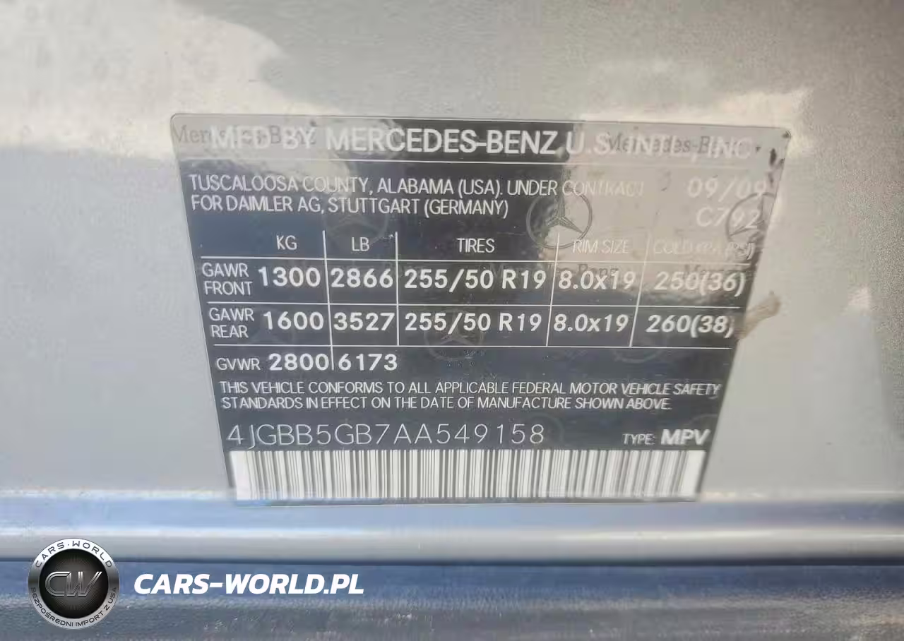 2010 Mercedes-Benz Ml 350 VIN:4JGBB5GB7AA549158 - 14