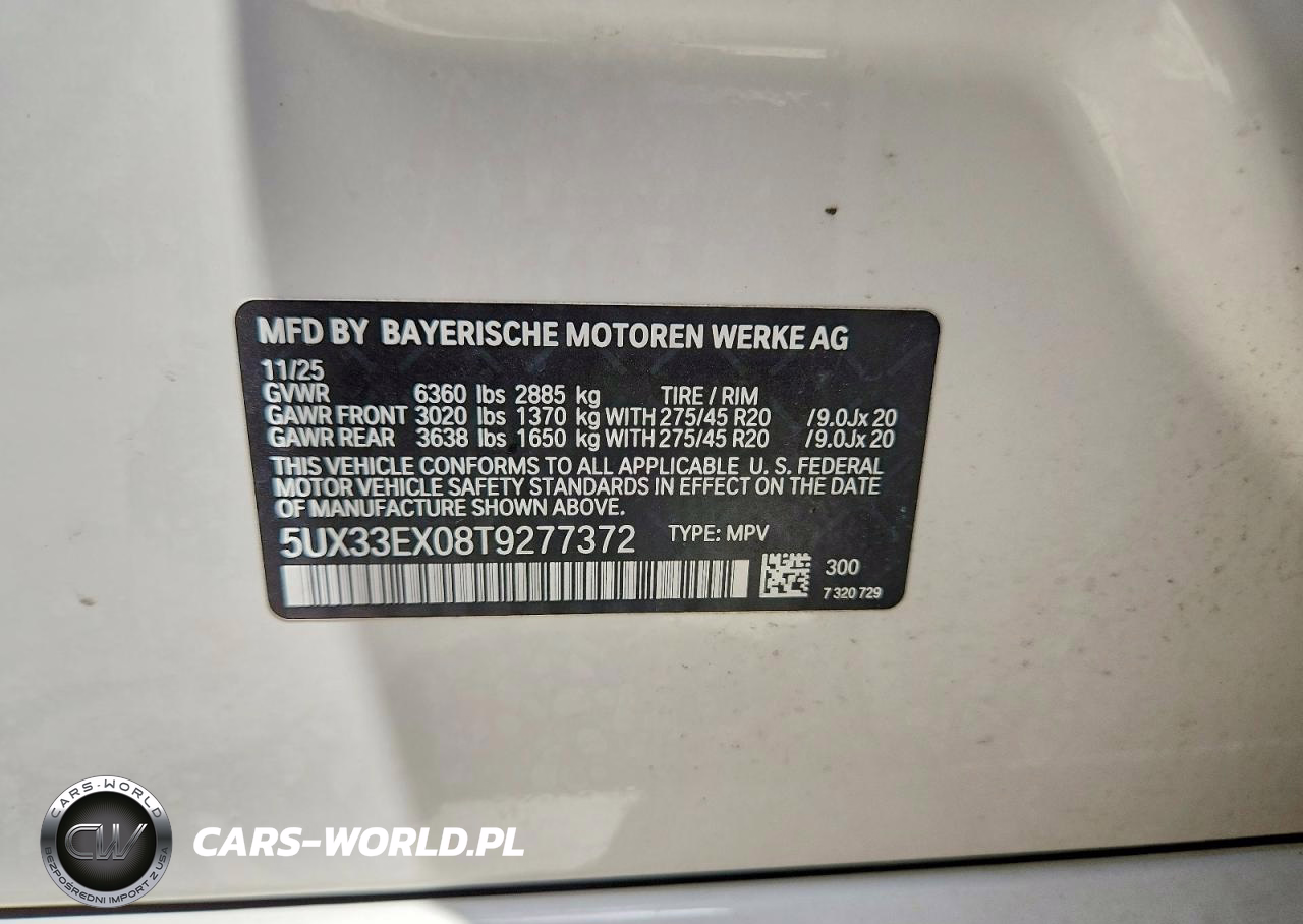 2026 BMW X6 xDrive40I VIN:5UX33EX08T9277372 - 12