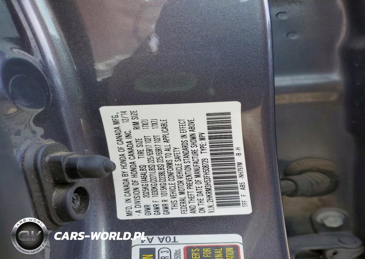 2015 Honda Cr-V Ex VIN:2HKRM3H53FH508729 - 13