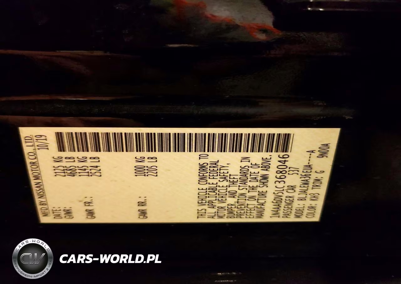 2020 Nissan Maxima 3.5 Sl VIN:1N4AA6DV5LC368046 - 12
