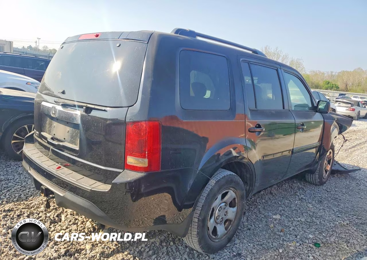 2012 Honda Pilot Lx VIN:5FNYF3H26CB035222 - 3
