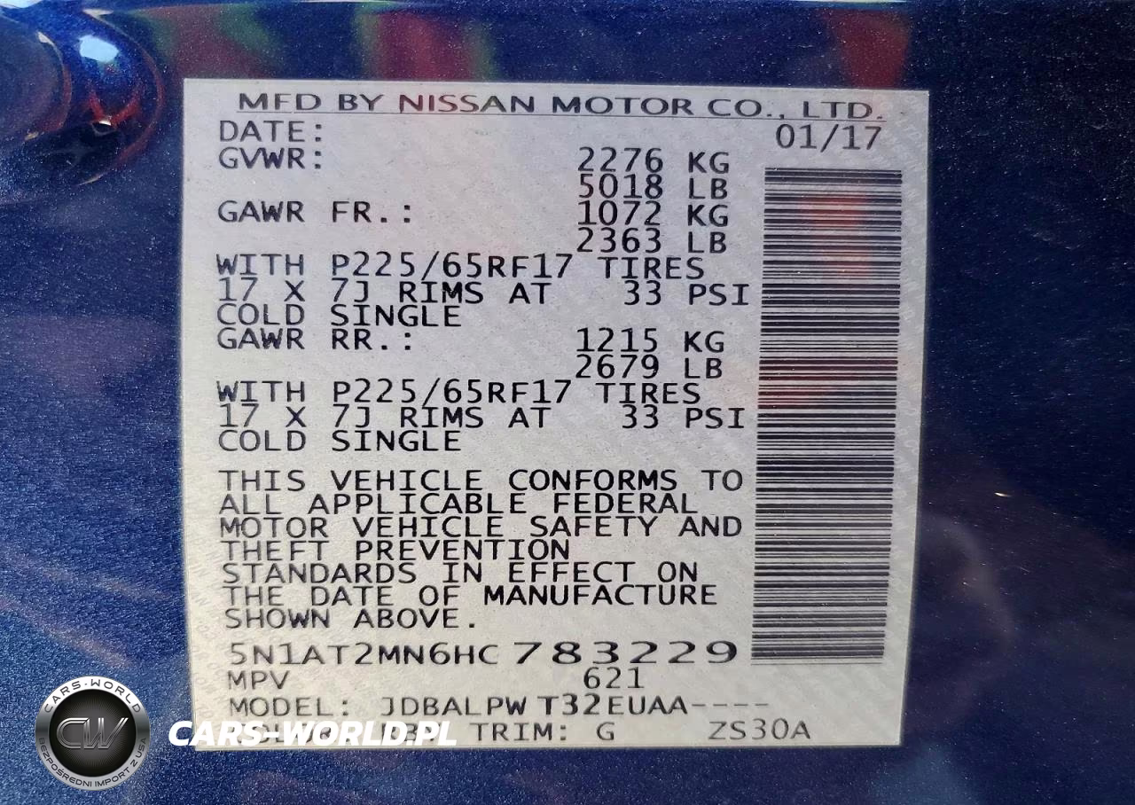 2017 Nissan Rogue S VIN:5N1AT2MN6HC783229 - 14