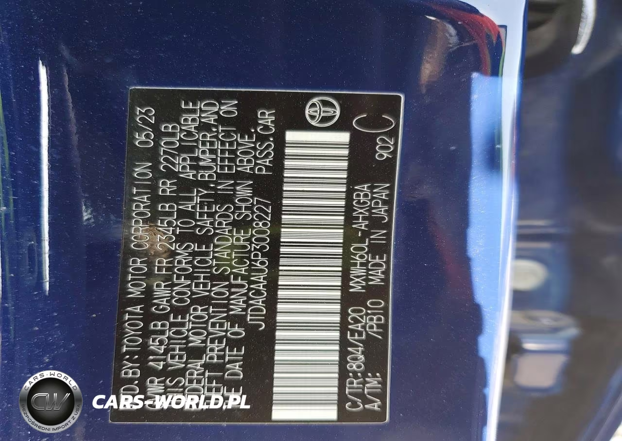 2023 Toyota Prius Xle VIN:JTDACAAU6P3008227 - 12
